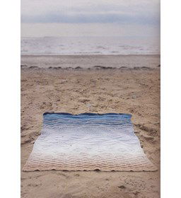 Deken stormachtig strand gemaakt van Scheepjes Whirl