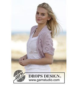 Gebreide bolero gemaakt van Drops Paris