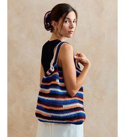 meerkleurige vierkante tas gemaakt van Handwerk accesoires