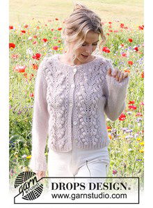 Damesvest met wijde hals en lange mouwen