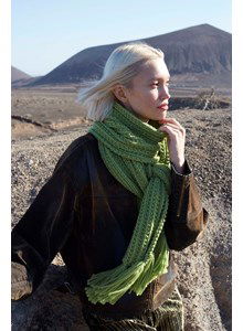 Sjaal Botanical Boost met ribbelpatroon