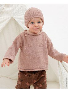 Babytrui met gerolde halsboord