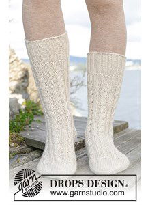 Damessokken met kabels