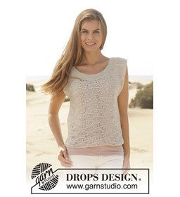 Top gemaakt van Drops Bomull lin