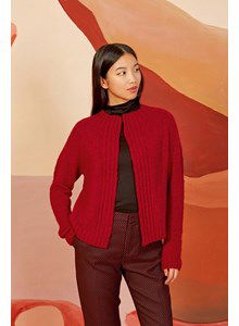 Damesvest met recht voorpand