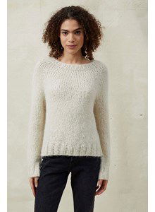 Damestrui met wijde ronde hals