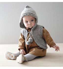 Vest met capuchon gemaakt van Phildar Phil Lambswool 51