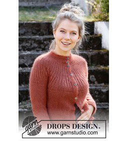 Damesvest gemaakt van Drops Kid Silk