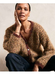 damesvest Orelie met v-hals