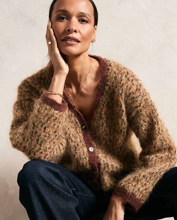 damesvest Orelie met v-hals