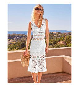 Damesjurk Francesca met fantastiepatroon