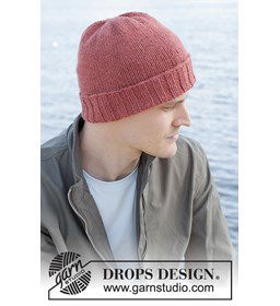 Muts met rand gemaakt van Drops Nepal