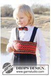 Breipatroon broek met Scandinavisch patroon & bretels van andere kant