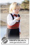 Breipatroon broek met Scandinavisch patroon & bretels van andere kant