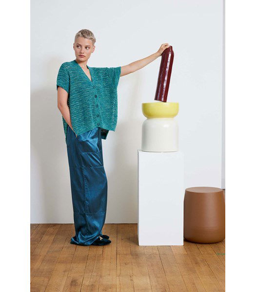 Breipatroon Oversized vest voor dames