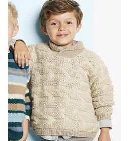 Trui voor jongens gemaakt van Phildar Phil Irlandais