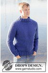 Breipatroon Sapphire Sea Sweater van andere kant