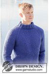 Breipatroon Sapphire Sea Sweater van andere kant