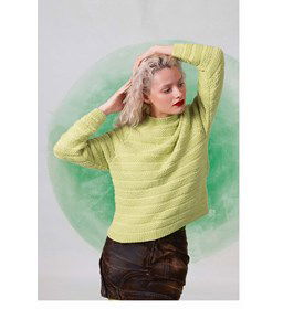 Damestrui met raglanmouwen.