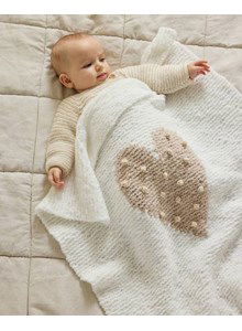 Deken ledikant met hart