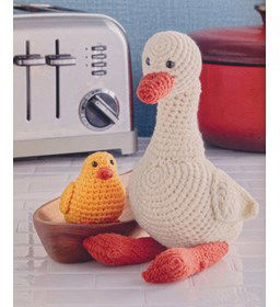 Friends kuiken en eend gemaakt van Durable Cosy extra fine