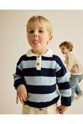Deze gebreide kindertrui met vrolijk ....