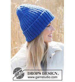 Muts in boordsteek gemaakt van Drops Karisma