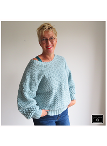 Damestrui met gehaakte noppen