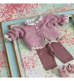 Babyvest in schaakbordpatroon gemaakt van Lang Yarns Donegal