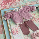 Breipatroon Babyvest in schaakbordpatroon