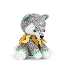 Raiko de Bliksemwolf gemaakt van kraaltjes klein - rocailles - beads