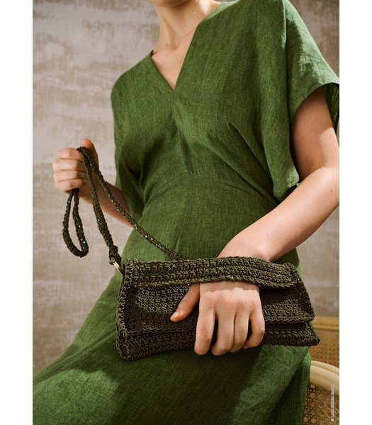 Haakpatroon handtas met schouderband