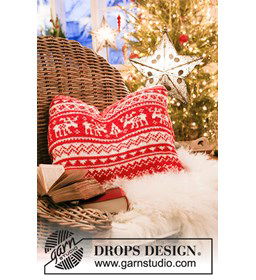 Kussen kerst gemaakt van Drops Karisma