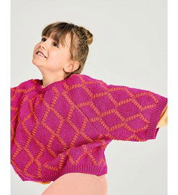 Poncho trui gemaakt van Phildar Phil Ecolaine