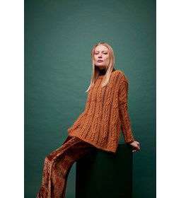 Damestrui met rechte hals gemaakt van Lang Yarns Lace