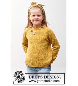 Meisjestrui gemaakt van DROPS Soft Tweed