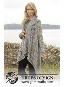 Gebreid vest in ribbelsteek