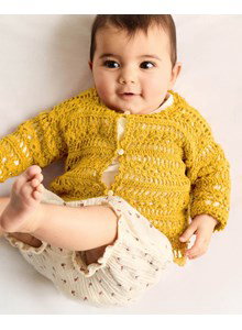 babyvestje in open haakwerk