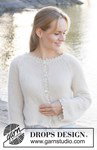 Breipatroon White Cascade Cardigan
