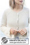 Breipatroon White Cascade Cardigan van andere kant