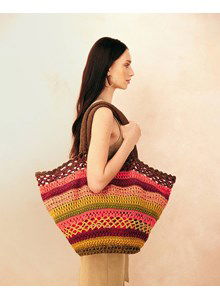 Wijd uitlopende strandtas