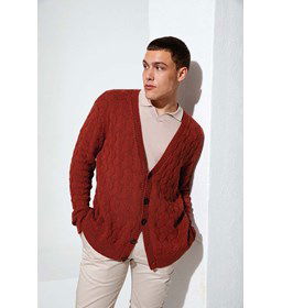 Herenvest gemaakt van Lang Yarns Norma - Norma Color