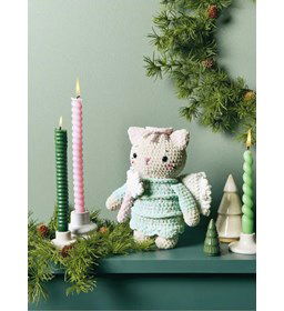 Knuffel Engel katje  gemaakt van Haaknaalden