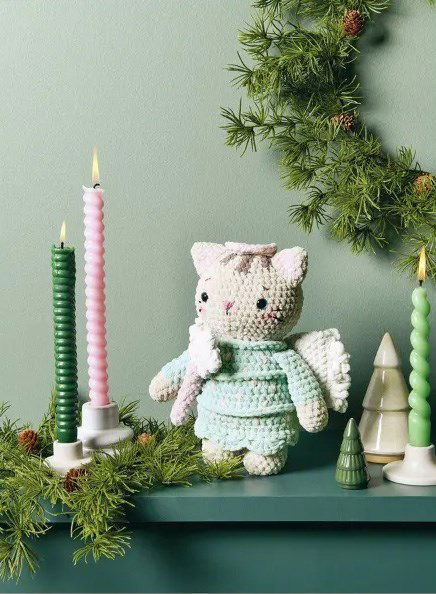 Haakpatroon Knuffel Engel katje 