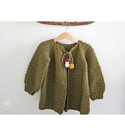 Babyvest met pompoen en paddestoel gemaakt van Durable Cosy Fine