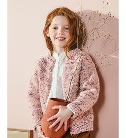 Meisjesvest gemaakt van Phildar Phil Tweedy