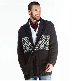 Herenjas met sjaalkraag