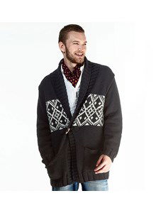 Herenjas met sjaalkraag