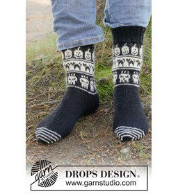 Boo-tiful Feet Sokken gemaakt van Drops Nord