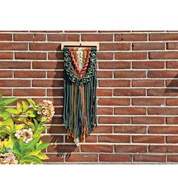 Geknoopte wandhanger gemaakt van Basis en versteviging